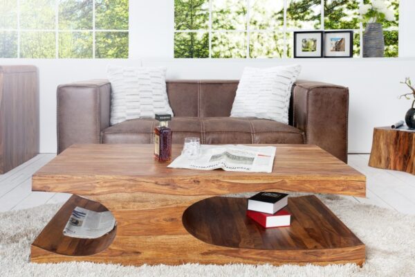 Masivní palisandrový stolek do obývacího pokoje - vyrobený z masivu, rozměr 118 cm x 37 cm x 70 cm