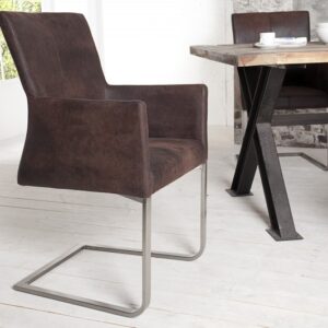 Moderní konzolová židle - z mikrovlákna, do jídelny nebo pracovny, rozměr 60cm x 95cm x 60cm