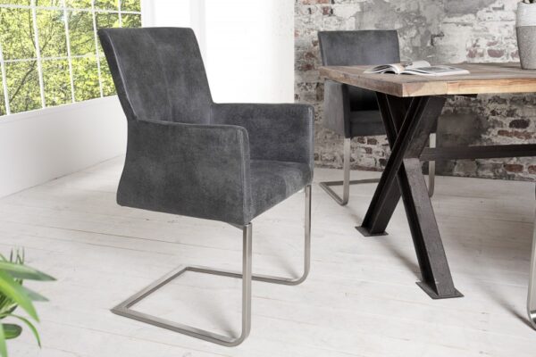 Moderní konzolová židle do pracovny nebo jídelny - z mikrovlákna, rozměr 55cm x 95cm x 60cm