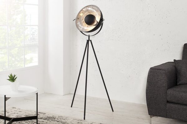 Luxusní velká lampa do obývacího pokoje - z nerezové oceli, rozměr 65cm x 145cm x 65cm , černo stříbrná