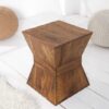 Odkládací dřevěný stolek Pyramid 45cm přírodní