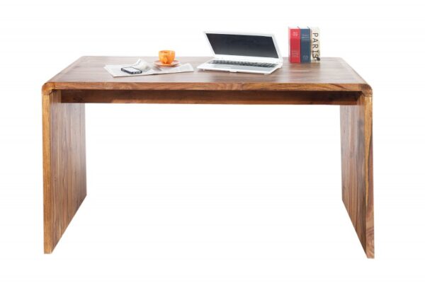 Malý pracovní stůl z masivu - vyrobený z palisandrového dřeva, rustikální styl, rozměr 150cm x 80cm x 70c