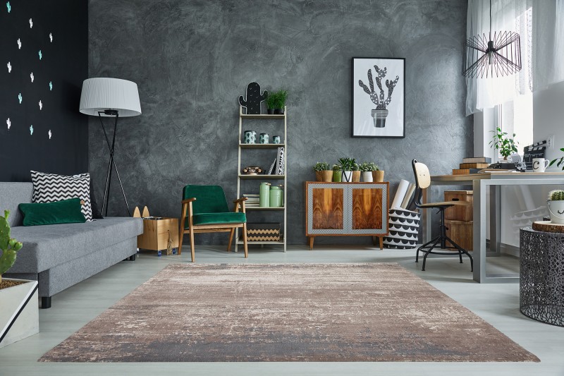 Velký luxusní koberec v sepraném stylu - šedobéžový koberec do ložnice nebo obývacího pokoje, rozměr 240cm x 160cm