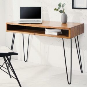 Designový psací stůl - vyrobený ze dřeva palisandru, zásuvky, rozměr 110cm x 77cm x 50cm