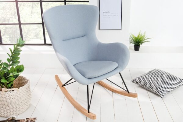 Luxusní houpací křeslo do obývacího nebo dětského pokoje - skandinávský design, rozměr 76cm x 101cm x 102cm
