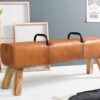 Luxusní kožená lavička Kult 134cm