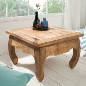 Nadčasový konferenční stolek do obývacího pokoje - z mangového dřeva, rozměr 60 cm x 40 cm x 60 cm