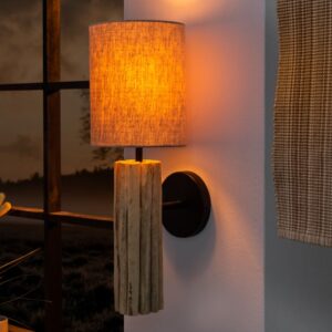 Nadčasová lampa z naplaveného dřeva - přírodní materiál, rozměr 17cm x 50cm x 20cm