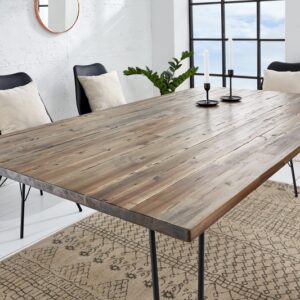 Moderní stůl do jídelny - v retro stylu, vyrobený z masivního dřeva akácie, rozměr 160cm x 75cm x 80cm