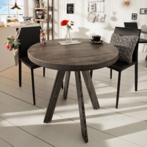 Moderní malý stůl pro dva - vyrobený z mangového dřeva, stůl do garsonky, rozměr 80 cm x 78 cm x 80 cm
