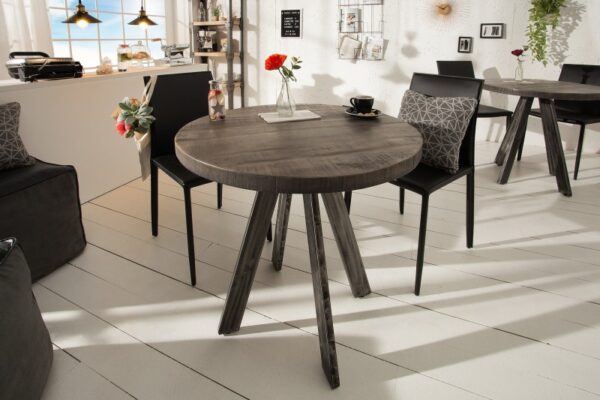Moderní malý stůl pro dva - vyrobený z mangového dřeva, stůl do garsonky, rozměr 80 cm x 78 cm x 80 cm