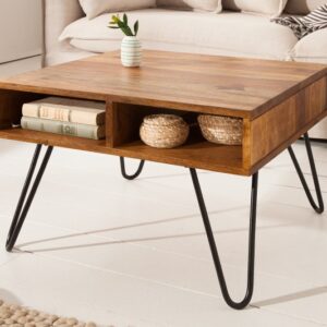 Elegantní konferenční stolek do obýváku - retro styl, palisandrové dřevo, rozměr 60 cm x 41 cm x 60 cm