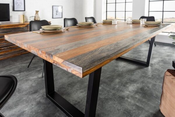 Nadčasový rodinný stůl do jídelny - vyrobený z masivního palisandru, pro až 8 lidí, rozměr 200cm x 77cm x 100cm