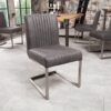 Pohodlná jídelní židle Big Aston vintage šedá