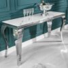Luxusní barokní konzolový stolek Modern 145cm stříbrný