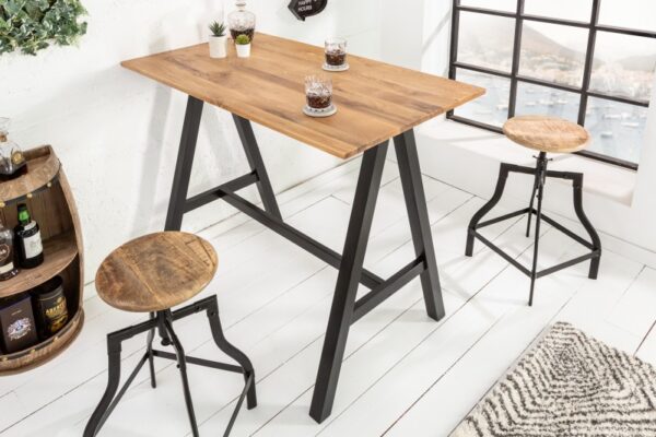 Masivní malý jídelní stůl - vyrobený z dubového dřeva, do malého bytu, rozměr 120 cm x 105 cm x 70 cm