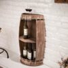 Designový stojan na víno půl sud Bodega 79cm