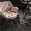 Designová retro jídelní židle The Dutch Comfort pudrově růžová