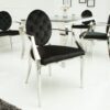 Luxusní jídelní židle v barokním stylu černá