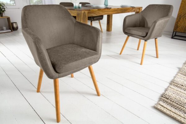 Stylová jídelní židle - moderní retro styl, nohy z masivního dřeva, rozměr, 57 cm x 83 cm x 62 cm