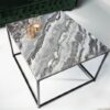 Elegantní konferenční stolek Elements 50cm šedý mramor