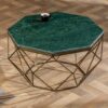 Konferenční stolek Diamond 69cm mramor zelený
