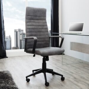 Nadčasová pohodlná židle do kanceláře - nastavitelná, potah z mikrovlákna, rozměr 68 cm x 117-127 cm x 60 cm