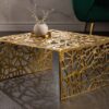 Konferenční stolek abstraktní 60cm zlatý
