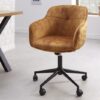 Kancelářská židle Euphoria hořčičně žlutý samet