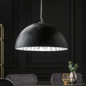 Stylová černá lampa závěsná - nad jídelní stůl nebo do obýváku, rozměr Ø celkem 50 cm