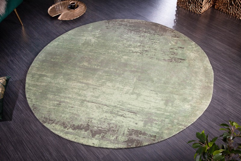 Designový koberec pod konferenční stolek, - v oblíbeném sepraném stylu, rozměr 150 cm x 1 cm x 150 cm, zeleno béžový
