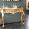 Luxusní zlatý konzolový stolek Venice 110cm