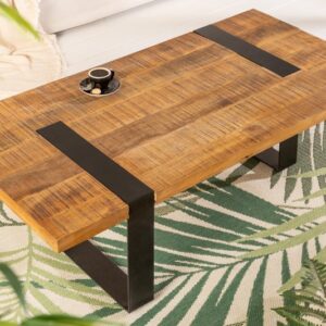 masivní konferenční stolek,, z mangového dřeva, do obývacího pokoje, rozměr 120 cm x 37 cm x 60 cm