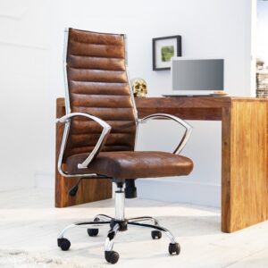 Moderní židle k psacímu stolu, na kolečkách, polohovatelná, z potah z mikrovlákna, rozměr 57 cm x 107-117 cm x 61 cm